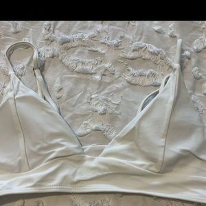 White Shein Swimsuit top